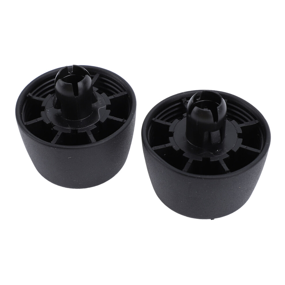 Pair Of Bonnet Bumpers For Jeep Wrangler Jk Black 7444352131624