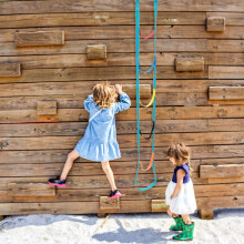 Kinder-Kletterseilleiter 2 Meter Farbige Außentraumhaus Höhe