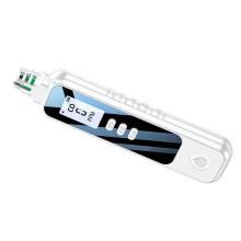 Détecteur de fuite de gaz portable avec écran LCD rétroéclairé – Haute sensibilité, blanc