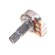A500K Potentiometer Spline Small Pot Elgitarr Baseffekt Förstärkare Tonvolym 18mm