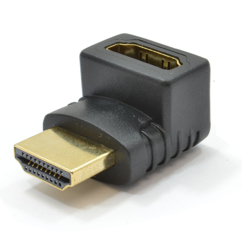 Hdmi Female Socket To Right Angle Hdmi Plug Adapter Converter 5055383417513