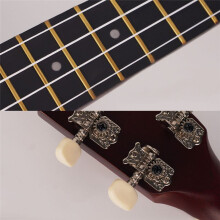 21 Inch Ukulele Set for Beginners 4-String Small Guitar Basswood Ukulele with Carry Bag Clip and 4 Picks-Wood