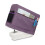 Foldable Violet Polyester Sewing Machine Dust Cover, 17x7.5x13in 5