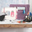 Foldable Violet Polyester Sewing Machine Dust Cover, 17x7.5x13in 4