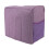 Foldable Violet Polyester Sewing Machine Dust Cover, 17x7.5x13in 13
