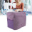 Foldable Violet Polyester Sewing Machine Dust Cover, 17x7.5x13in 1