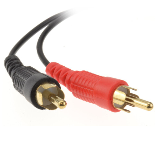 kenable Gold 3.5mm Stereo Jack Socket to 2 Phono RCA Plugs Adapter Cable 1