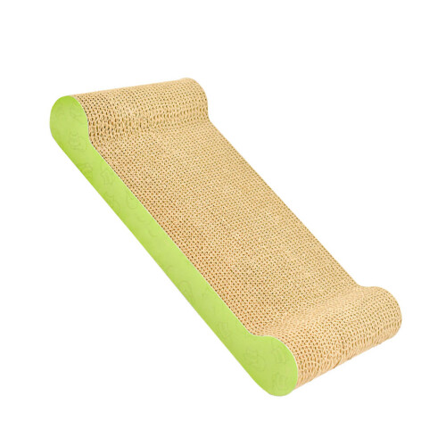 Cat Scratcher Lounge Bed Bone Shape Durable Corrugated Cardboard
