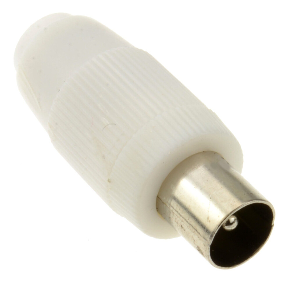 Kenable Tv Rf Coaxial Plug End Screw Adapter For 75 Ohm Coax Cables