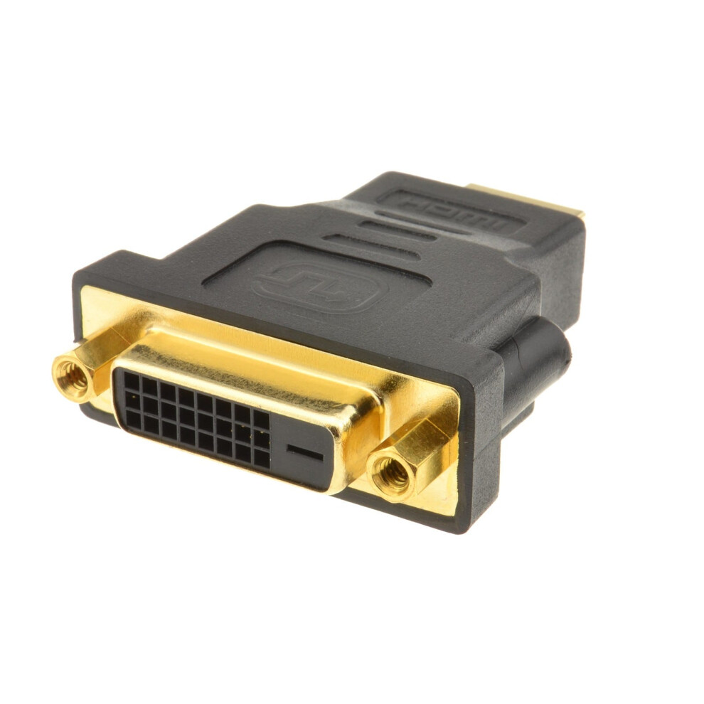 Kenable Dvi-D Female 24+1 Socket To Hdmi Plug Adapter Converter Gold