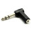 kenable 3.5mm Jack Socket to 6.35mm Stereo Jack Right Angled Plug Adapter 1