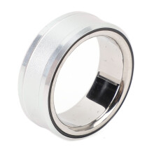 Edelstahl smarter Ring mit Schlaf-, Temperatur- und Schritt-Tracker Silber 18 ID