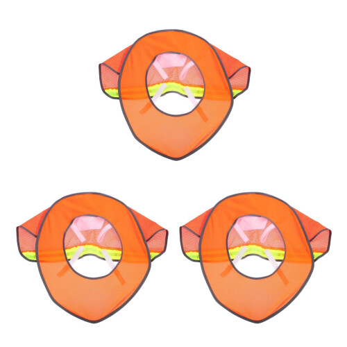 3Pièces Écran Solaire Orange Pour Casque De Construction Usage Féminin 1