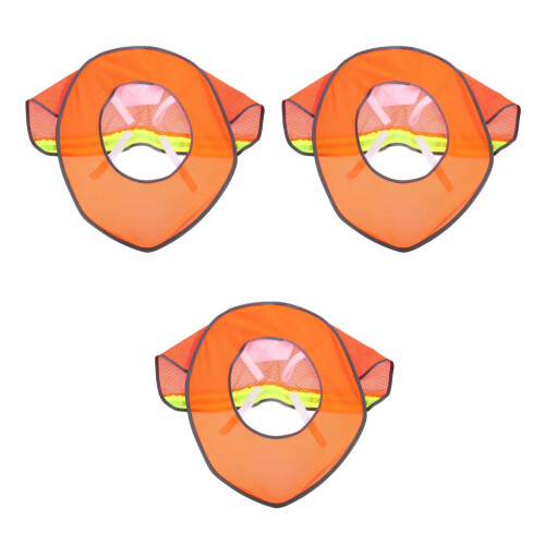3Pièces Écran Solaire Orange Pour Casque De Construction Usage Féminin 2