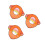 3Pièces Écran Solaire Orange Pour Casque De Construction Usage Féminin 5