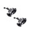 2Pcs Car Warmer Heater ABS Portable Adjustable Fan for Dashboard Use 3