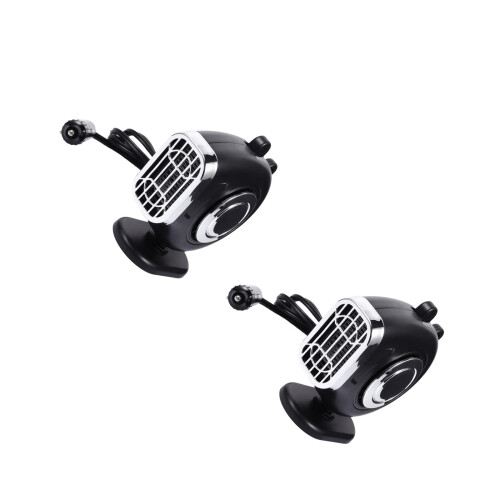 2Pcs Car Warmer Heater ABS Portable Adjustable Fan for Dashboard Use 2