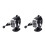 2Pcs Car Warmer Heater ABS Portable Adjustable Fan for Dashboard Use 4