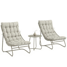 Conjunto de Bistró Gris 87 x 62 x 86 cm