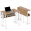 Homcom (Yellow) HOMCOM 80 cm Foldable Computer Desk on Wheels for Small Spaces 2