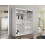 (White, 150cm) ELUKS - DELIN Sliding Doors Wardrobe with Mirror 3