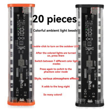 8 Slots 18650 Power Bank Case 22.5W Fast Charging DIY Battery Box Digital Display USB Type C DC5.5x2.1 Output Orange