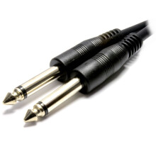 6.35mm Mono Plug to 6.35mm Mono Plug Guitar Audio Cable 10m