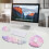 3Pcs Cloud Wrist Rest Keyboard Set Mouse Pad Wrist Support Set Ergonomic Memory Foam for Home Office Laptop Computer 7