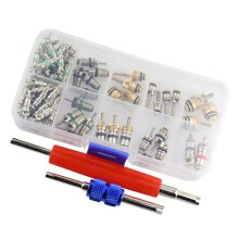 102Pcs AC Valve Core Assortment R134A Car Air Conditioner Valve Cores Assortment Air Conditioning Assortment for