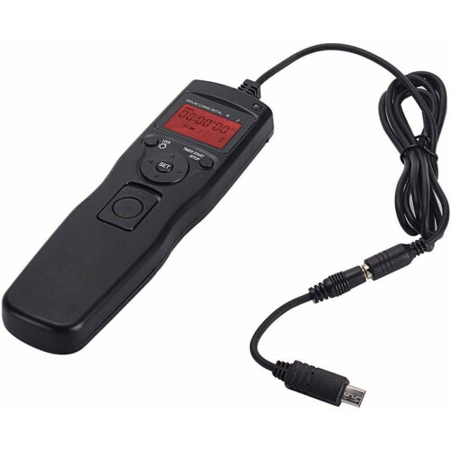 RGBS LCD Timer Shutter Release Time Lapse Intervalometer Remote Control Compatible with Sony A7, A7 II, A7R, A7R II, A7S, A3000, A5000, A5100, A6000