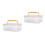 2Pcs Lightweight Plastic Display Case with Dustproof Design 7
