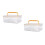 2Pcs Lightweight Plastic Display Case with Dustproof Design 8
