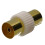kenable RF Right Angle TV Aerial Freeview Plug Video Cable & Coupler GOLD  3m White 4