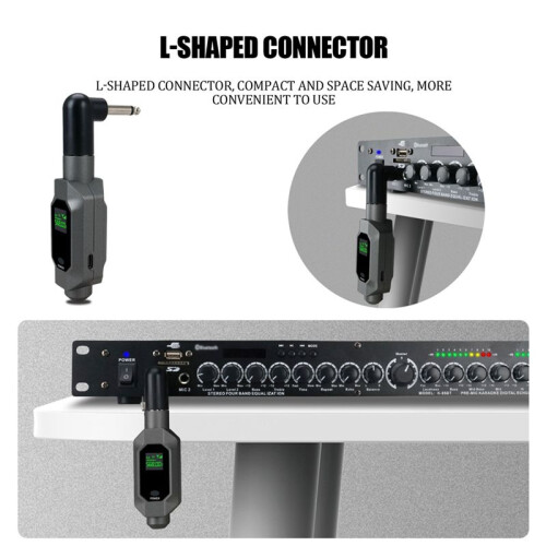 Wireless Microphone Transmitter Receiver Plugged Into Xlr Wireless Microphone System for Dynamic 48v Condenser Mic,B 1