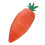 Plush Large Capacity 3D Carrot Shape Pencil Case for Students 2