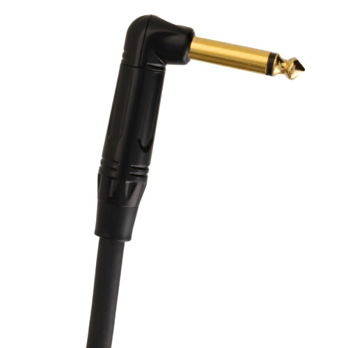 kenable STAGE READY Studio Guitar Lead Cable 6.35mm 1/4 Jack to Right Angle Plug 6m GOLD 2