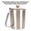 Messbecher Edelstahl 304 mit Deckel, 700 ml 9
