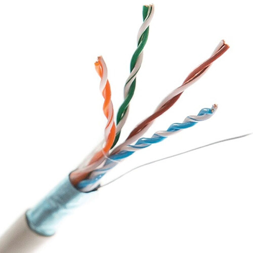 kenable F/UTP CAT6 Gigabit Ethernet Network COPPER Cable Solid 100m Shielded