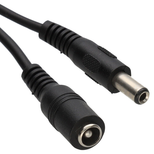 kenable 5.5 x 2.5mm DC Power Plug to Socket CCTV Extension Lead Cable  5m
