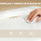 Homcom Sillas Plegable Blanco 48.5 x 47 x 75 cm 5