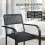Outsunny Sillas de Comedor Negro 55 x 60 x 83 cm 3