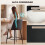 Homcom Taburetes de Bar Negro 45 x 54.5 x 94 cm 5
