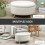 Homcom Otomano Puff Beige 71 x 51.5 x 42 cm 3