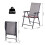 Outsunny Set 2 Sillas Plegable Bicolor 58 x 64 x 94 cm 3