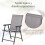 Outsunny Set 2 Sillas Plegable Bicolor 58 x 64 x 94 cm 4