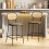Homcom Taburetes de Bar Marrón 45 x 50 x 97 cm 2