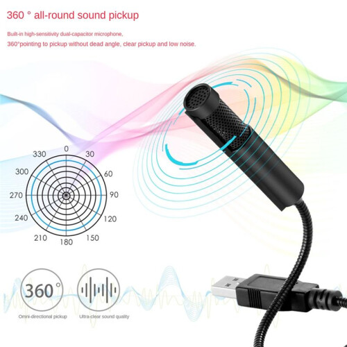 USB Condenser Microphone,  Recording Wired Microphone for Singing, Voice Chat, Webcast, Online Teaching 1
