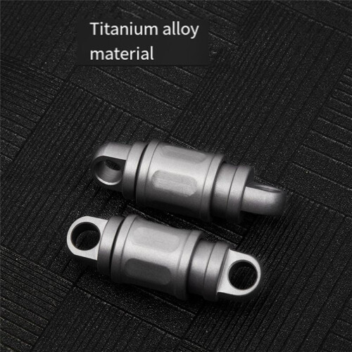 Titanium Alloy Keychain Spring Lock Car  Universal Rotating Ring Tool Key Accessories 1