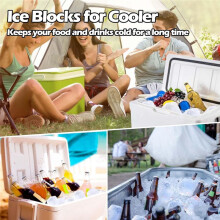 2PC Ice Block Mold Extra Large for Ice Bath Cold Plunge Tub Chiller Cooler Collapsible Stackable SiliconeMold Ice Tray,A