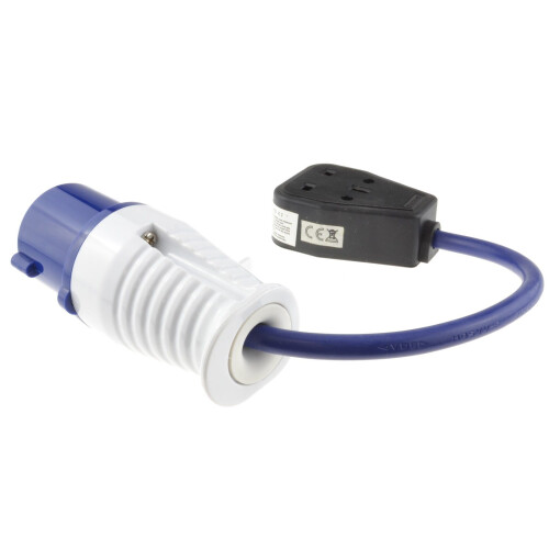 kenable Caravan Site Power Plug 240V CEE 16A to 13A UK Mains Socket Adapter Cable Camping 2